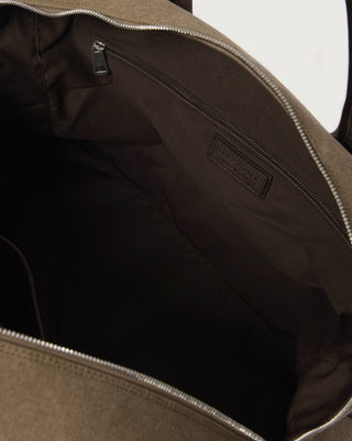 Borsone Jones Safari in canvas e pelle