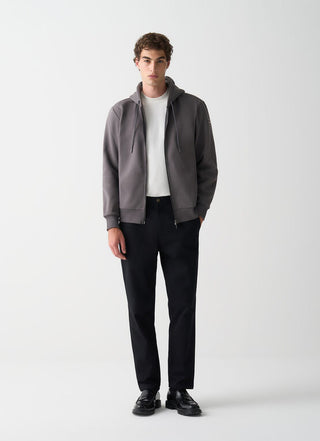 Felpa full zip in cotone