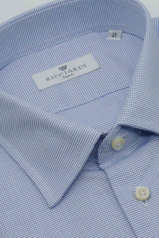 Camicia classica in cotone doppio ritorto collo italiano