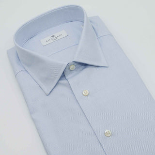 Camicia classica in cotone doppio ritorto collo italiano