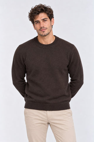 Pullover con dettagli a coste