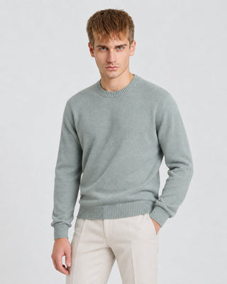 Pullover con dettagli a coste