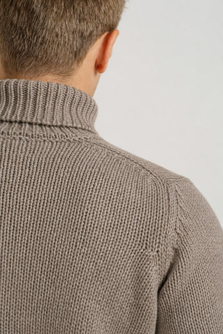 Dolcevita treccia in cashmere