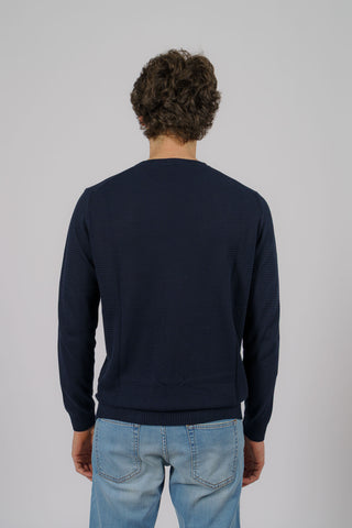 maglia girocollo punto canestro
