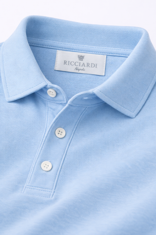 Polo collo camicia manica lunga