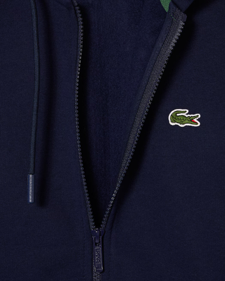Felpa con cappuccio in pile con zip