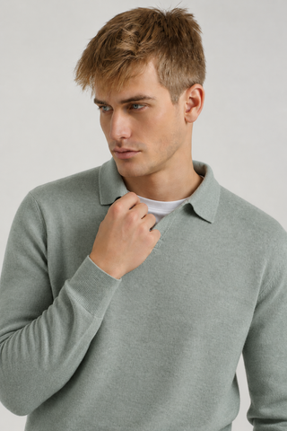 Pullover collo tennis