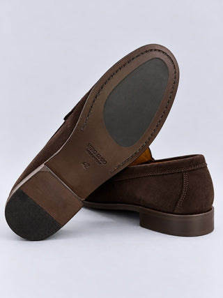 Mocassino in camoscio testa di moro – Made in Italy