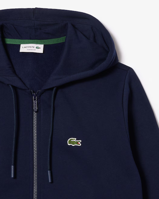 Felpa con cappuccio in pile con zip