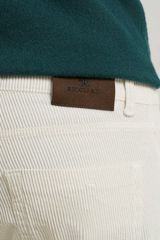 Pantaloni 5 tasche velluto