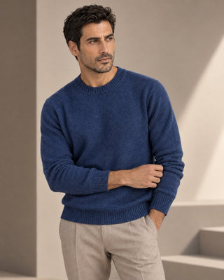 Pullover girocollo cashmere