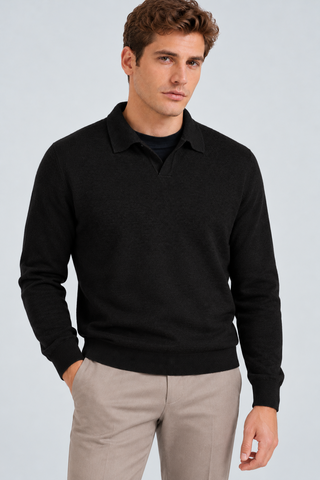 Pullover collo tennis