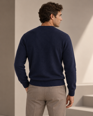 Pullover girocollo cashmere