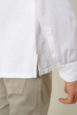 Polo camicia piquet manica lunga