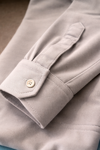 Polo collo camicia manica lunga