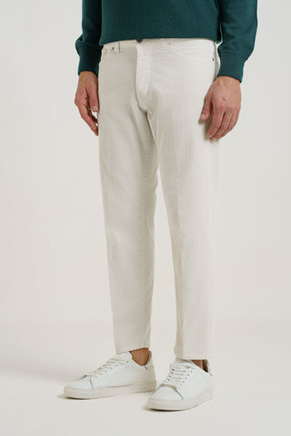 Pantaloni 5 tasche velluto