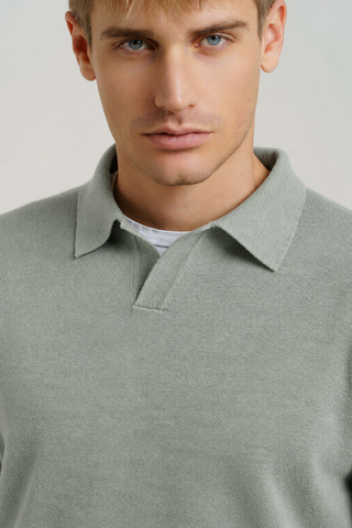 Pullover collo tennis