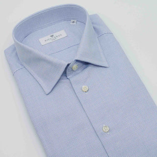 Camicia classica in cotone doppio ritorto collo italiano