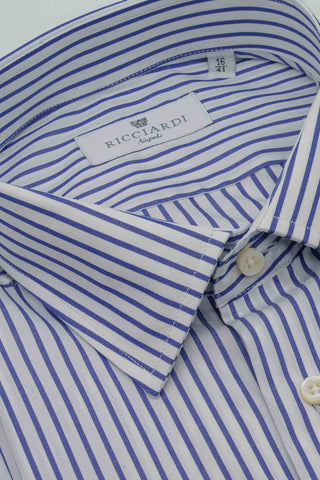 Camicia classica in cotone doppio ritorto collo italiano