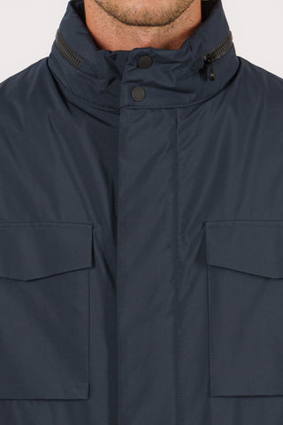 Field jacket in tessuto tecnico