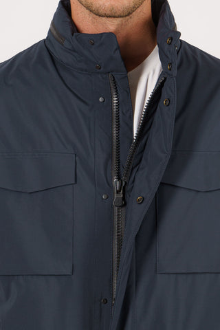 Field jacket in tessuto tecnico