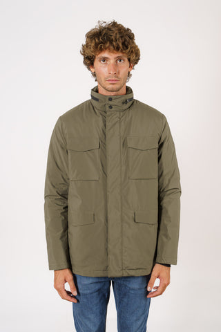 Field jacket in tessuto tecnico