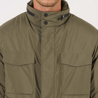 Field jacket in tessuto tecnico