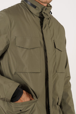 Field jacket in tessuto tecnico