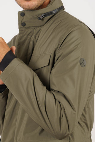 Field jacket in tessuto tecnico