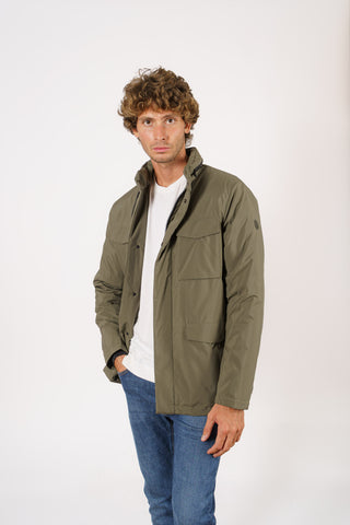 Field jacket in tessuto tecnico