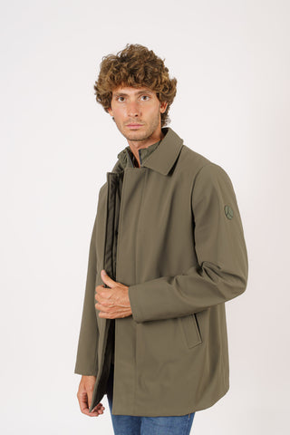 Parka in tessuto tecnico idrorepellente