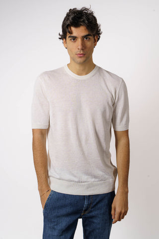 T-shirt in lino /cotone