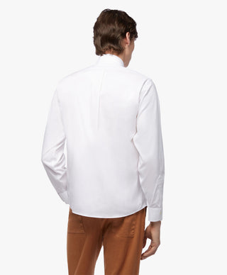 Camicia Regular Fit Non-Iron Oxford con Collo Button Down