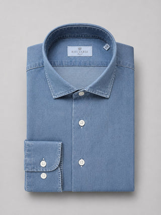 CAMICIA DENIM CHIARO