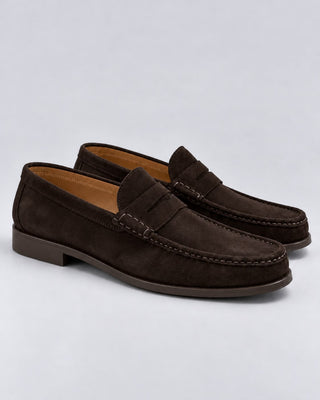 Mocassino in camoscio testa di moro – Made in Italy