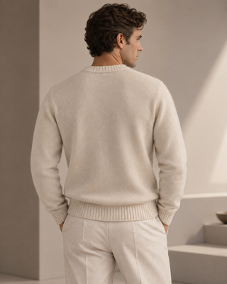 Pullover girocollo cashmere