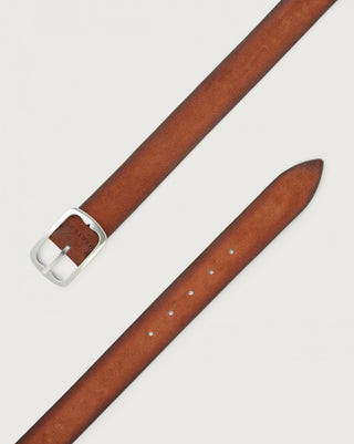Cintura reversibile Hunting Double in suede