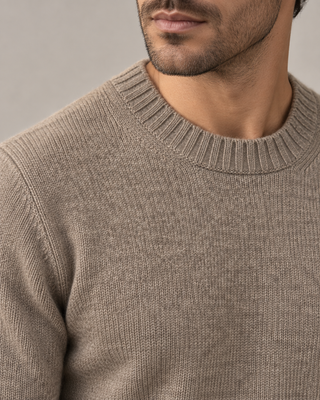 Pullover girocollo cashmere
