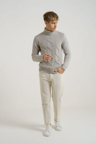 COLLO ALTO TRECCIONE CASHMERE