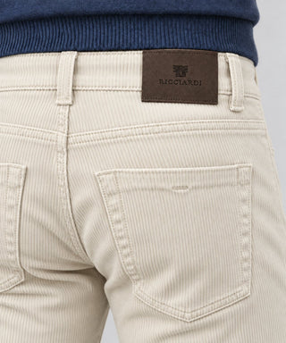 Pantaloni 5 tasche velluto