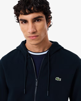 Felpa con cappuccio in pile con zip