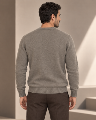 Pullover girocollo cashmere