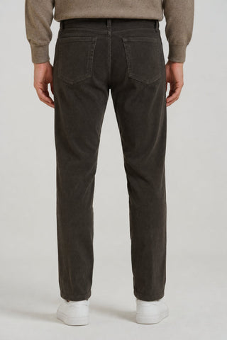 Pantaloni 5 tasche in velluto