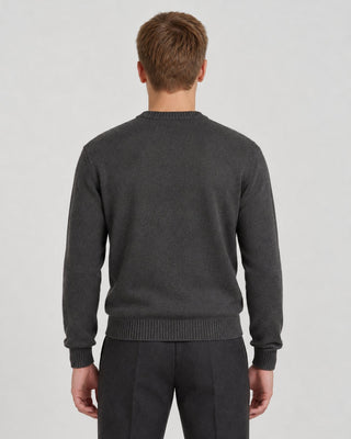 Pullover con dettagli a coste