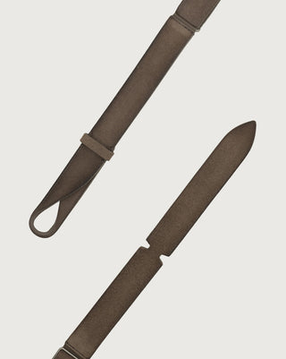 Cintura Nobuckle Cloudy in suede