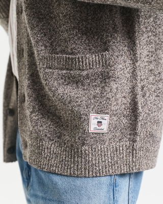 Cardigan in misto lana mouliné