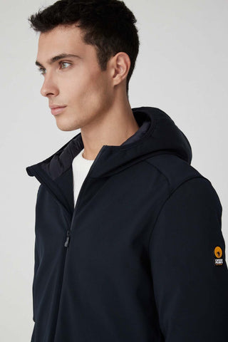CLEM - GIACCA BLU IN SOFTSHELL